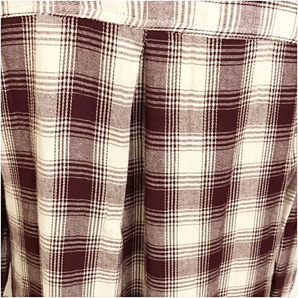 Boho Chic Plaid Fringe Hem Tunic SMLXL - Picture 7 of 8